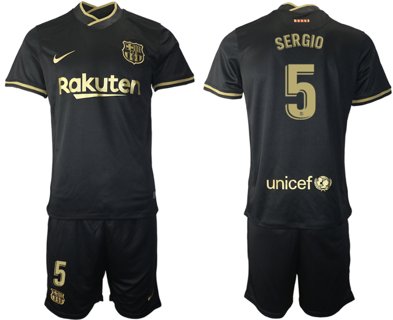 Men 2020-2021 club Barcelona away #5 black Soccer Jerseys->barcelona jersey->Soccer Club Jersey